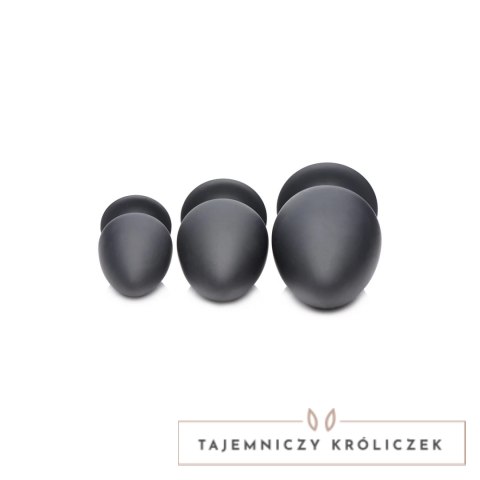 XR Brands Master Series - Ściskany korek analny średni, elastyczny silikon XR Brands