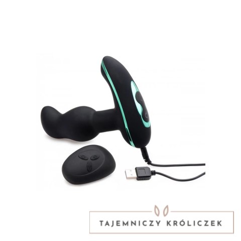 XR Brands Master Series model z rotacyjnymi kulkami, silikon czarny XR Brands