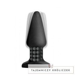 XR Brands Model R silikonowy stożkowy korek z funkcją masażu i pilotem XR Brands