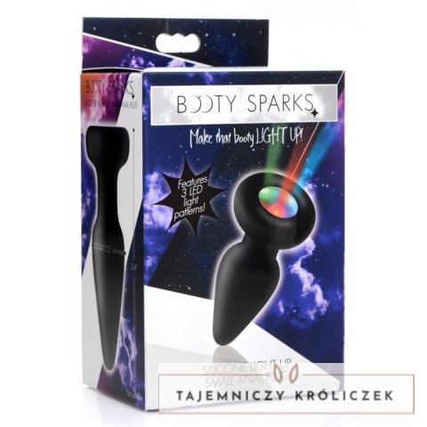 XR Brands Plug silikonowy z podświetleniem LED mały XR Brands