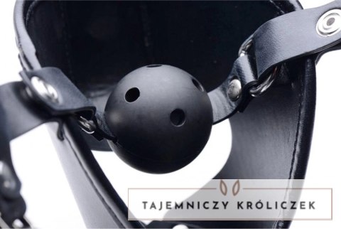 XR Brands Pup Mask z Regulowaną Maską i Przepuszczalnym Ustnikiem XR Brands
