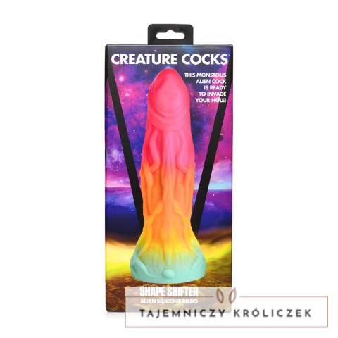 XR Brands Shape Shifter silikonowy model anatomiczny z przyssawką tęczowy XR Brands