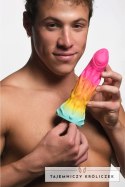 XR Brands Shape Shifter silikonowy model anatomiczny z przyssawką tęczowy XR Brands