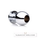 XR Brands Tunnel Plug Small metalowy korek intymny z otworem XR Brands