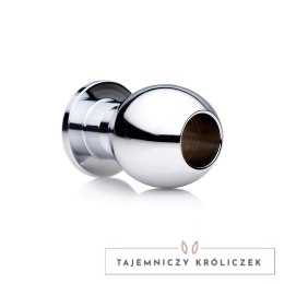 XR Brands Tunnel Plug Small metalowy korek intymny z otworem XR Brands