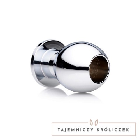 XR Brands Tunnel Plug Small metalowy korek intymny z otworem XR Brands