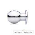 XR Brands Tunnel Plug Small metalowy korek intymny z otworem XR Brands