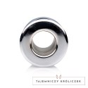 XR Brands Tunnel Plug Small metalowy korek intymny z otworem XR Brands