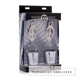 XR Brands - Zaciski motylkowe z regulowanymi obciążnikami, metal XR Brands