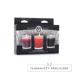 XR Brands Zestaw Aromatycznych Świec do Masażu 3 sztuki, niska temperatura topnienia XR Brands
