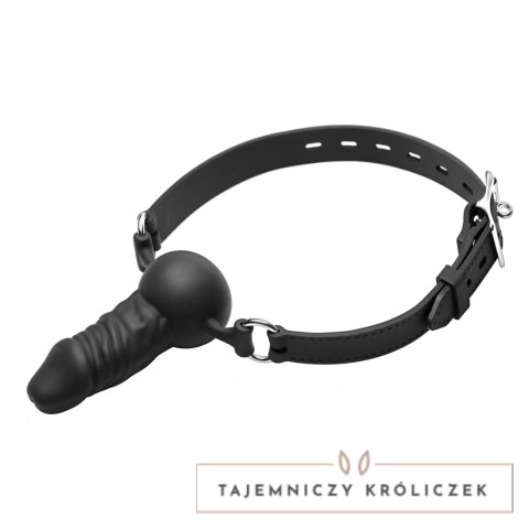 XR Brands silikonowy knebel na twarz z anatomicznym ustnikiem, regulowany XR Brands