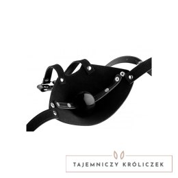 XR Brands uprząż na głowę z regulowanym kneblem kulkowym czarna XR Brands