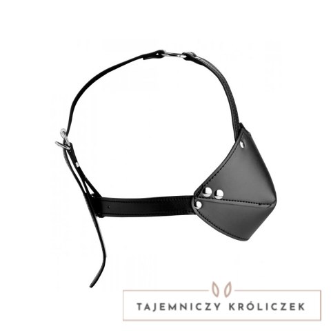 XR Brands uprząż na głowę z regulowanym kneblem kulkowym czarna XR Brands