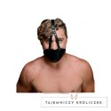 XR Brands uprząż na głowę z regulowanym kneblem kulkowym czarna XR Brands