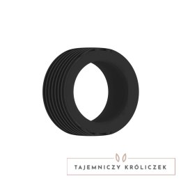 Sinner Gear No.42 pierścień elastyczny silikonowy czarny Sono by Shots