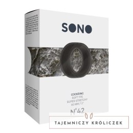 Sinner Gear No.42 pierścień elastyczny silikonowy czarny Sono by Shots