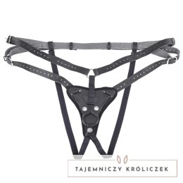 Sportsheets Aurora High Waisted Uprząż Regulowana Czarna Sportsheets