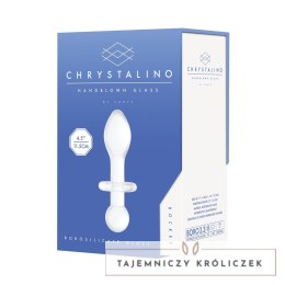 Christalino Rocker szklany korek analny borokrzemianowy, ręcznie wykonany Chrystalino by Shots