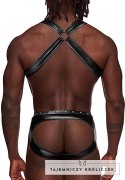 Male Power LXL Jockstrap z szelkami i metalowymi elementami czarny Male Power