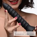 XR Brands Master Series Power Screw Spiralny wibrator silikonowy czarny XR Brands