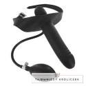 XR Brands Nadmuchiwany knebel z anatomiczną końcowką - regulowany rozmiar XR Brands