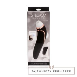 XR Brands Shegasm Deluxe - bezprzewodowy stymulator dwustronny silikonowy XR Brands