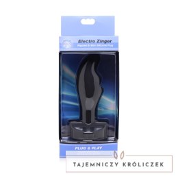 XR Brands Zeus silikonowy korek analny żebrowany do elektrostymulacji XR Brands