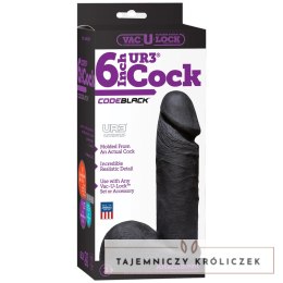 Doc Johnson Code Black Vac-U-Lock 15cm nakładka UR3 z anatomiczną podstawą Doc Johnson