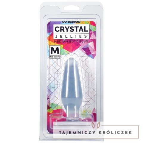 Doc Johnson Crystal Jellies Medium Plug - elastyczny korek średni Doc Johnson