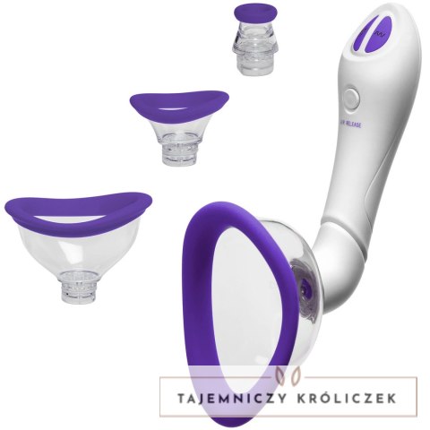 Doc Johnson Intimate Air System 4 Głowice 7 Trybow Wibracji USB Doc Johnson