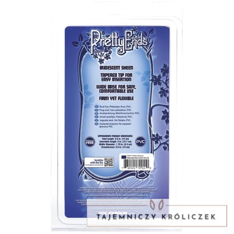 Doc Johnson Pretty Ends Iridescent korek anatomiczny średni 5.5″ lawendowy Doc Johnson