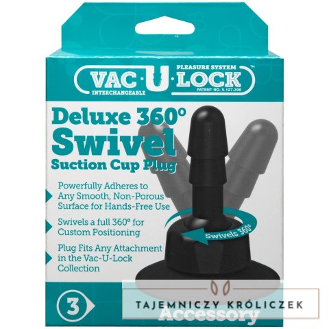 Doc Johnson Vac-U-Lock Korek z przyssawką 360° z obrotowym przegubem Doc Johnson