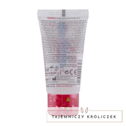 HOT Glide żel na bazie wody rozgrzewający 30ml bez osadu HOT