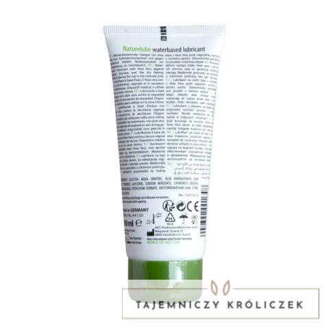Hot Nature Lube Aloe Vera - lubrykant wodny, delikatny, 100 ml HOT