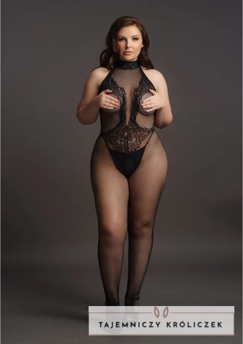 Le Desir Bodystocking Plus Size siateczkowy koronkowy XL-4XL czarny Le Désir by Shots