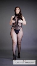 Le Desir Bodystocking Plus Size siateczkowy koronkowy XL-4XL czarny Le Désir by Shots