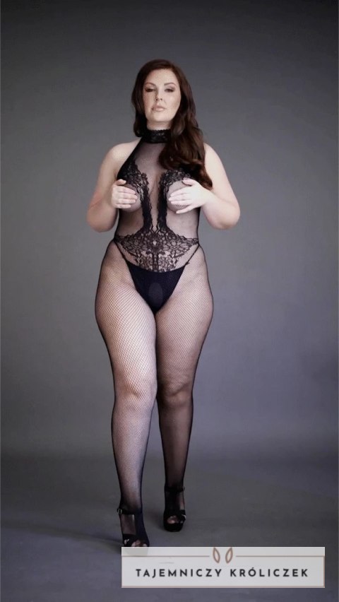 Le Desir Bodystocking Plus Size siateczkowy koronkowy XL-4XL czarny Le Désir by Shots