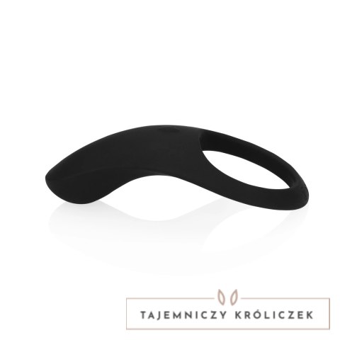 Loveline Licorice Black - wibrujący pierścień z wypustkami, czarny Loveline by Shots
