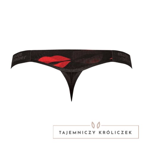 Male Power Kiss Me - stringi męskie, niski stan, elastyczny pas Male Power