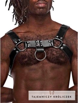 Male Power Leather Harness regulowana uprząż z imitacji skory Male Power