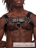 Male Power Leather Harness regulowana uprząż z imitacji skory Male Power