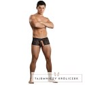 Male Power Stretch Lace szorty koronkowe z otworami czarne XL Male Power