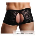 Male Power Stretch Lace szorty z otworami L/XL czarne Male Power