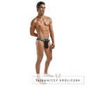 Male Power Stringi Lo Rise LXL czarne niskie wycięcie Peep Show Male Power