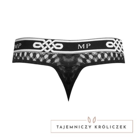 Male Power Stringi Lo Rise LXL czarne niskie wycięcie Peep Show Male Power