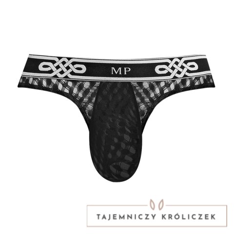 Male Power Stringi Lo Rise SM męskie, niskie wycięcie, czarne Male Power