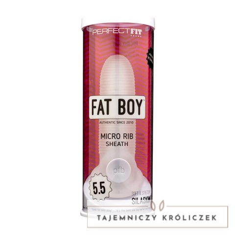 Perfect Fit Fat Boy Micro Rib Sheath 14 cm - Osłona anatomiczna SilaSkin PerfectFitBrand