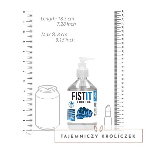 Shots Fist It Water-Based Gęsty Żel Intymny 500 ml, Bezbarwny Fist It by Shots