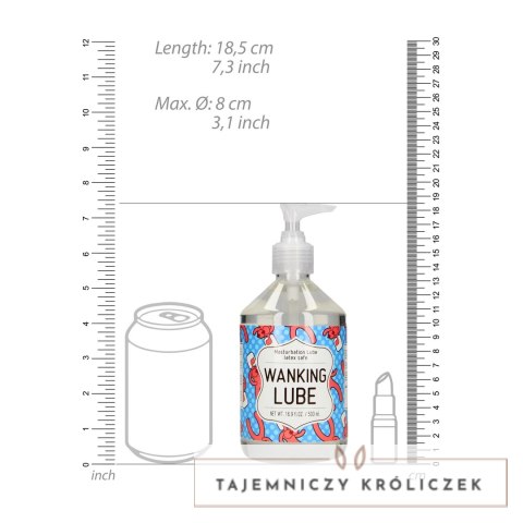 Shots S-Line Wanking Lube 500 ml - Żel intymny wodny, uniwersalny S-Line by Shots