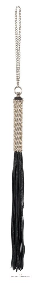Bad Kitty Mini Bicz Czarny z Kryształową Rączką 40 cm Bad Kitty